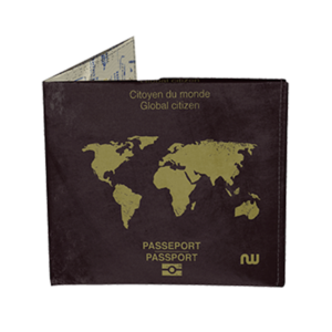 Portefeuille passeport ultra fin